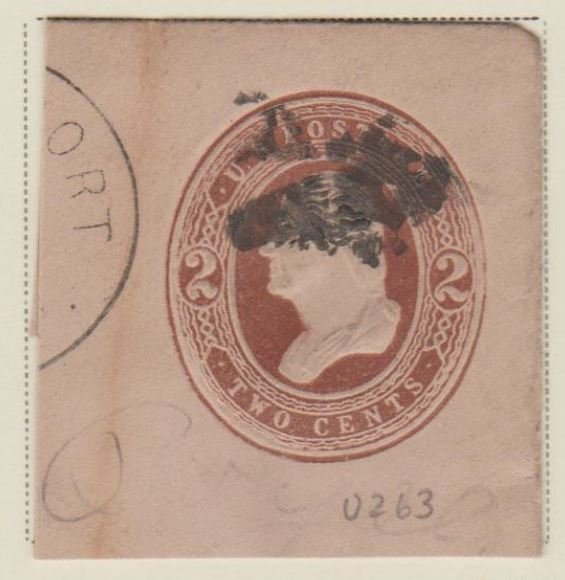 U.S. Scott #U260 & U263 Embossed Stamped Envelope - Used Set of 2 - IND