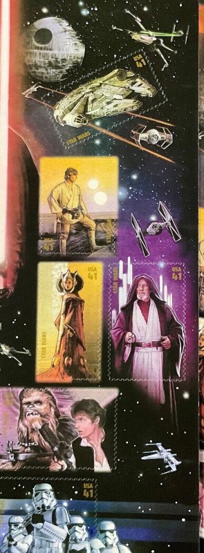 4143 Star Wars Movie Lot of 10 MNH 41 Sheets of  15 FV $61.15   2007