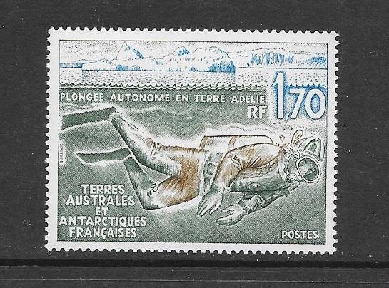 FRENCH SOUTHERN ANTARCTIC TERRITORY #150    SCUBA DIVER   MNH