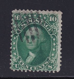 62B F-VF used neat cancel with nice color cv $ 1750 ! see pic !