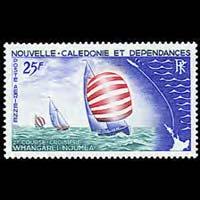 NEW CALEDONIA 1967 - Scott# C50 Sailboats Set of 1 LH