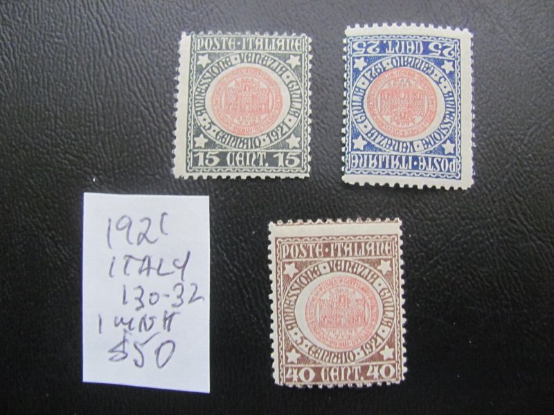 ITALY 1921 MNH SC 130-132 SET VF $50 (161)