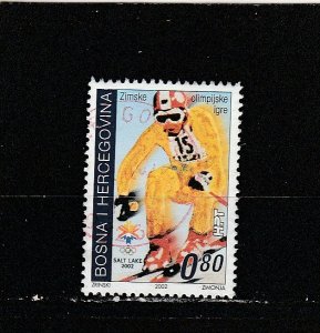 Bosnia & Herzegovina  (Croat) Scott#  79  Used (2002 Winter Olympics)