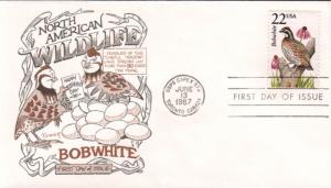 #2301 Bobwhite Quail Bennett FDC
