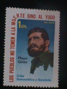 ​CUBA-FEDEL CASTRO-LEADER OF CUBA-MINT VF-LAST ONE-HARD TO FIND