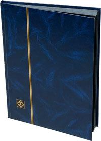 Lighthouse Stockbook Blue Cover, 16 Black Pages, 01336