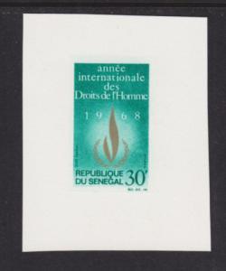 Senegal Sc 298v. 1968 Human Rights Proof on Card