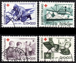 Finland Scott B169-72 complete set F to VF used.  Free...