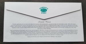 Vanuatu Romantic 2009 Valentines Love Beach Wedding (FDC) *odd shape *unusual