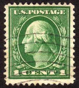 1912, US 1c, Washington, Used, Sc 405