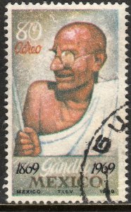 MEXICO C352, Centenary birth of Mahatma Gandhi. Used  VF. (1171)