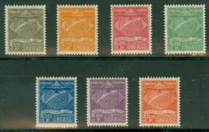 BRAZIL #1CL1-7 Complete Condor set, og, NH except 1CL4 LH, VF, Scott $105.75