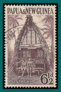 Papua New Guinea 1952 Kiriwina Chief House, used  #128,SG7