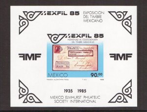 Mexico  #1385  MNH 1985  sheet   MEXFIL `85