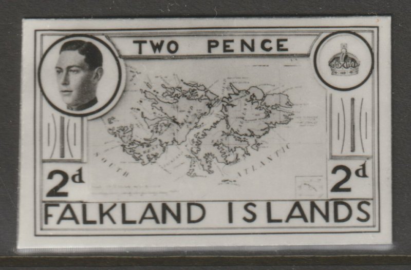 FALKLAND ISLANDS 1936 KE8 PHOTOGRAPHIC ESSAY - UNISSUED