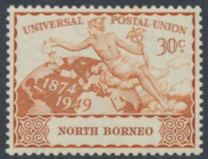 North Borneo  SG 354 SC# 242 MH  UPU 1949 See scans / details