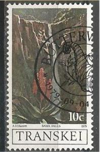 TRANSKEI, 1985, used 10c, Waterfalls. Scott 63