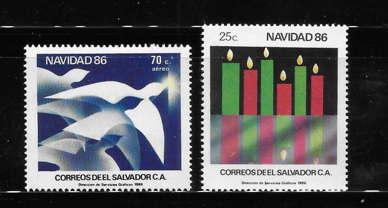 El Salvador 1986 Christmas Sc 1118-1119 MNH A2031