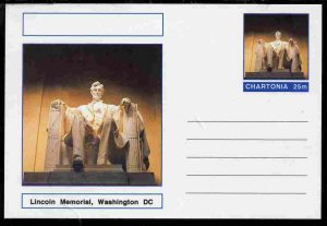 CHARTONIA, Fantasy - Lincoln Memorial, Washington DC - Postal Stationery Card...