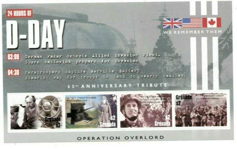 Grenada - 2004 - 60th Anniversary D-Day - Sheet Of 4 - MNH