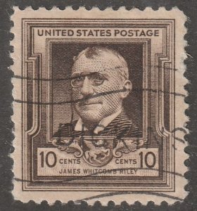 USA, Stamp, scott#868, used, hinged, 10 cents, brown