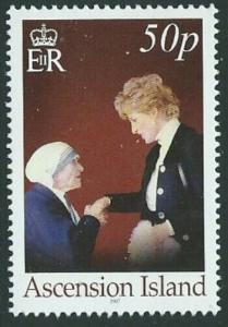 ASCENSION SG975 2007 10th ANNIV OF DEATH OF PRINCESS OF WALES MNH