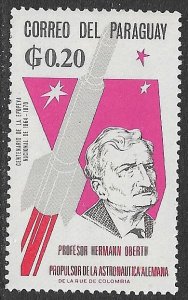 PARAGUAY 1966 20c German Contribution in Space Research Issue Sc 945 MLH