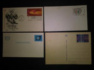 United Nations 5 post cards