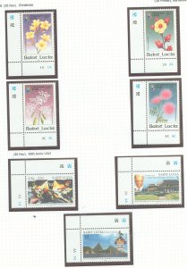 St. Lucia #1095-1101 Mint (NH) Single (Complete Set) (Flowers)