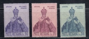 Vatican City 1968 Sc#464-466 Infant of Prague MNH