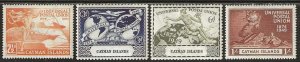 Cayman Islands 118-121, mint, hinged, complete UPU set. 1949. (C272)