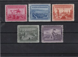 croatia independence mnh stamps  ref 12123