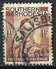 Southern Rhodesia; 1937: Sc. # 44: Used Single Stamp