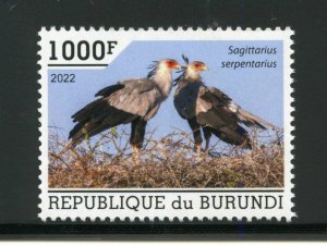 BURUNDI 2022 AFRICAN BIRDS STAMP MINT NEVER HINGED