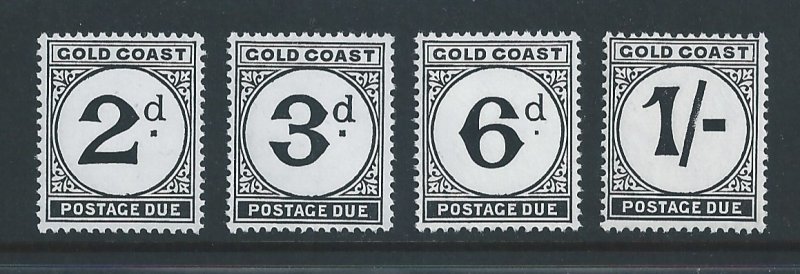 Gold Coast #J5-8 NH 1951-2 Postage Dues