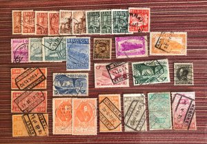 Belgium definitive Railway Parcel stamps used