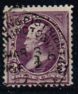 US 1895,Sc.#268 used Andrew Jackson (1767-1845), Seventh President of the U.S.A.