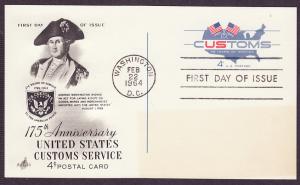 UX50 U.S. Customs Artcraft FDC