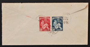 China ROC #1051,1049 on Cover, Taipeh, Formosa to Hollins College USA