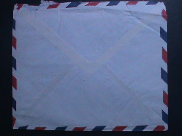 ​PHILIPPINES -1966-3 MINT & 3 USED PICTORIAL LARGE  STAMPS ON USED COVER VF