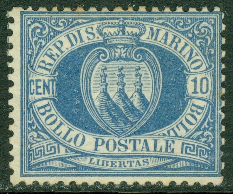 EDW1949SELL : SAN MARINO 1877 Sc #7 Very Fine, Mint No Gum. Nice color. Cat $350