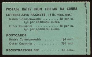 Tristan da Cunha  Sc #28a, 29a, 30a, 33a, 34a  BOOKLET  MNH.  2017 SCV $21.85