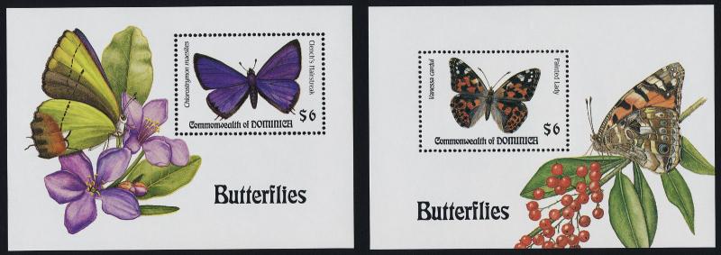 Dominica 1700-1 MNH Butterfly, Flower, Berry