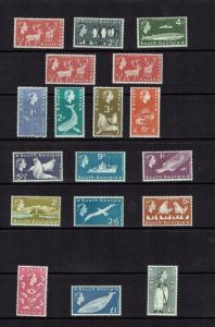 South Georgia: 1963, definitive series, complete (2 x £1), Lightly mounted mint