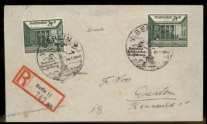Germany 1940 NBA Briefmarken Ausstellung Reichskanzlei Berlin MeF Reg Cove 89751