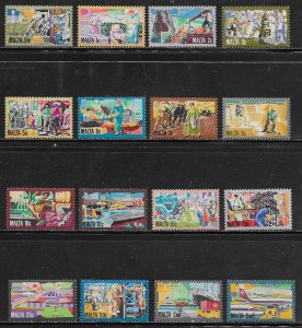 Malta Scott #'s 592 - 607 MNH