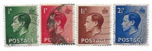 Great Britain  Scott 230-233  Used  Complete
