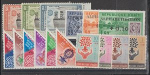 Haiti SC B21, B25-30, CB35-6, CB42-8 Mint Never Hinged