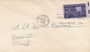 1944 Los Angeles California 50th Anniversary of Motion Pictures First Day Cover