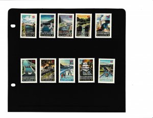 Sc1725/1734 MNH Canals of Canada